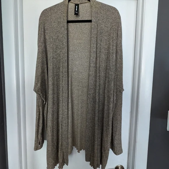 Agnes & Dora open front tan sweater cardigan - Picture 1 of 4